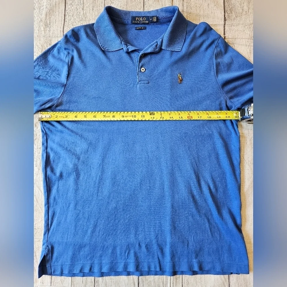 Polo Ralph Lauren Men's Size Medium Classic Fit Blue Short Sleeve Polo Shirt